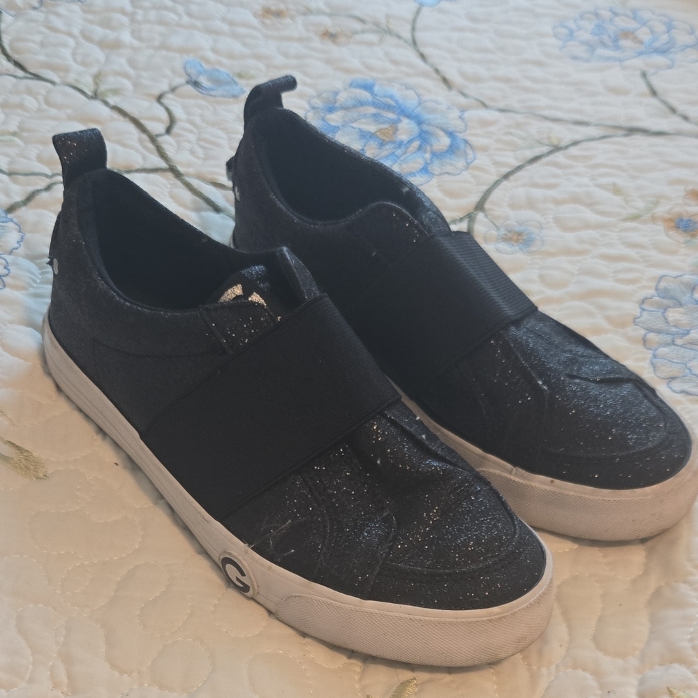 Guess 🥰 Black Glitter Slip-On Shoes